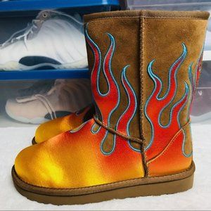 UGG Jeremy Scott Classic Short Flame Leather Boots